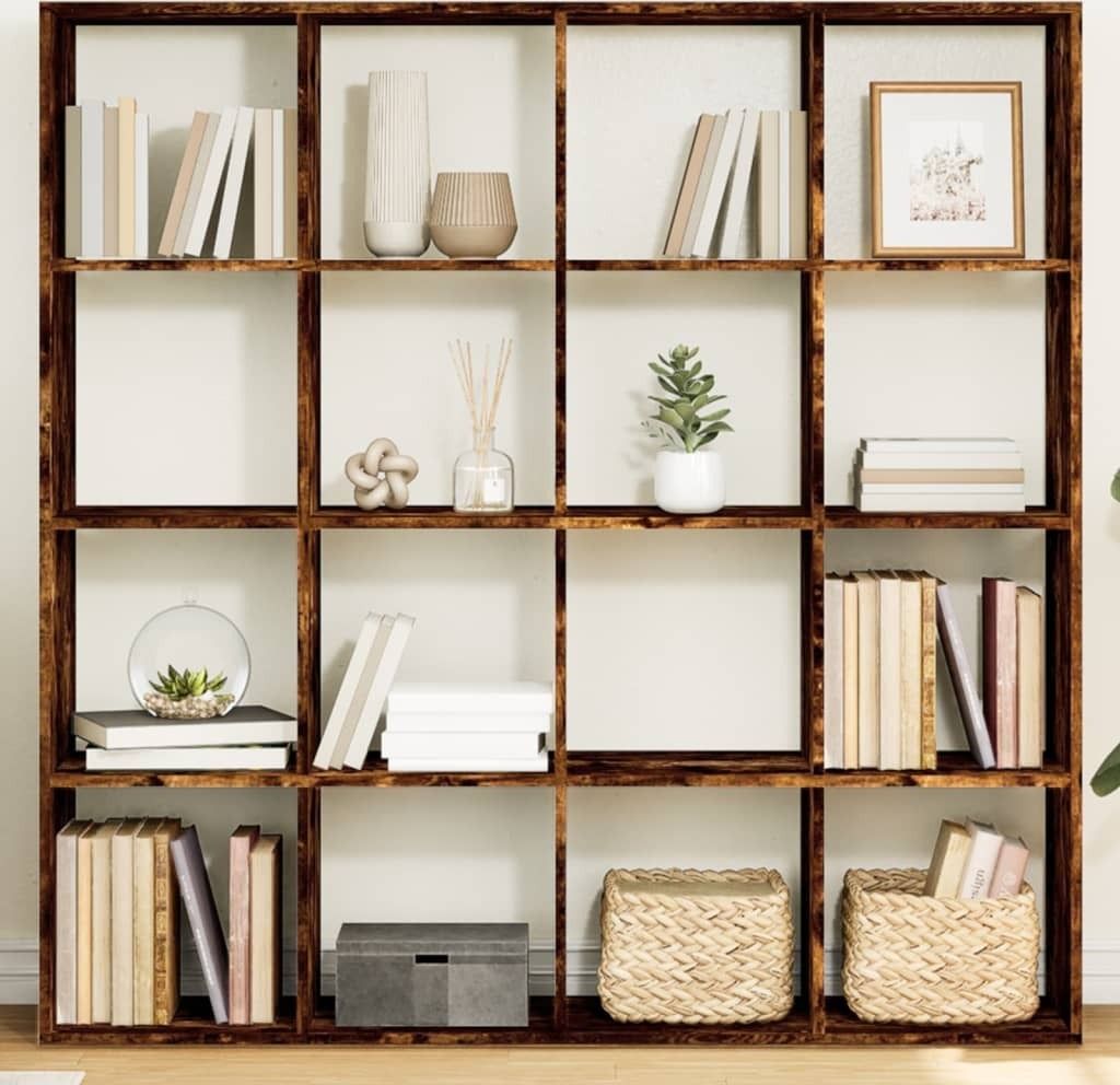 Maison Exclusive - Bücherregal Räuchereiche 137,5x29x137,5 cm Holzwerkstoff