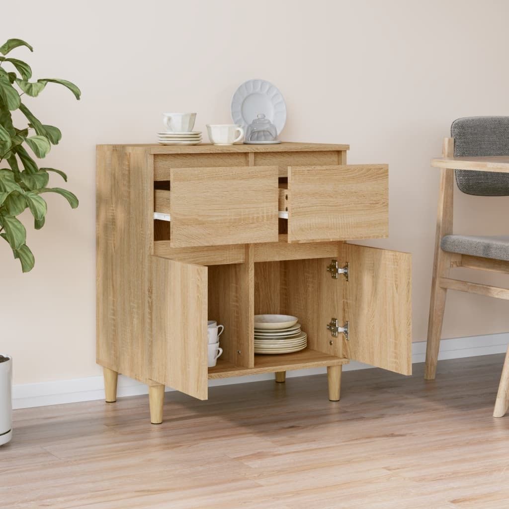 "2026 Aktion"Sideboard - praktischem Design - Wohnzimmerschrank - Kommde für Flur - Sonoma-Eiche 60x35x70 cm Holzwerkstoff DEMöbel 9408873