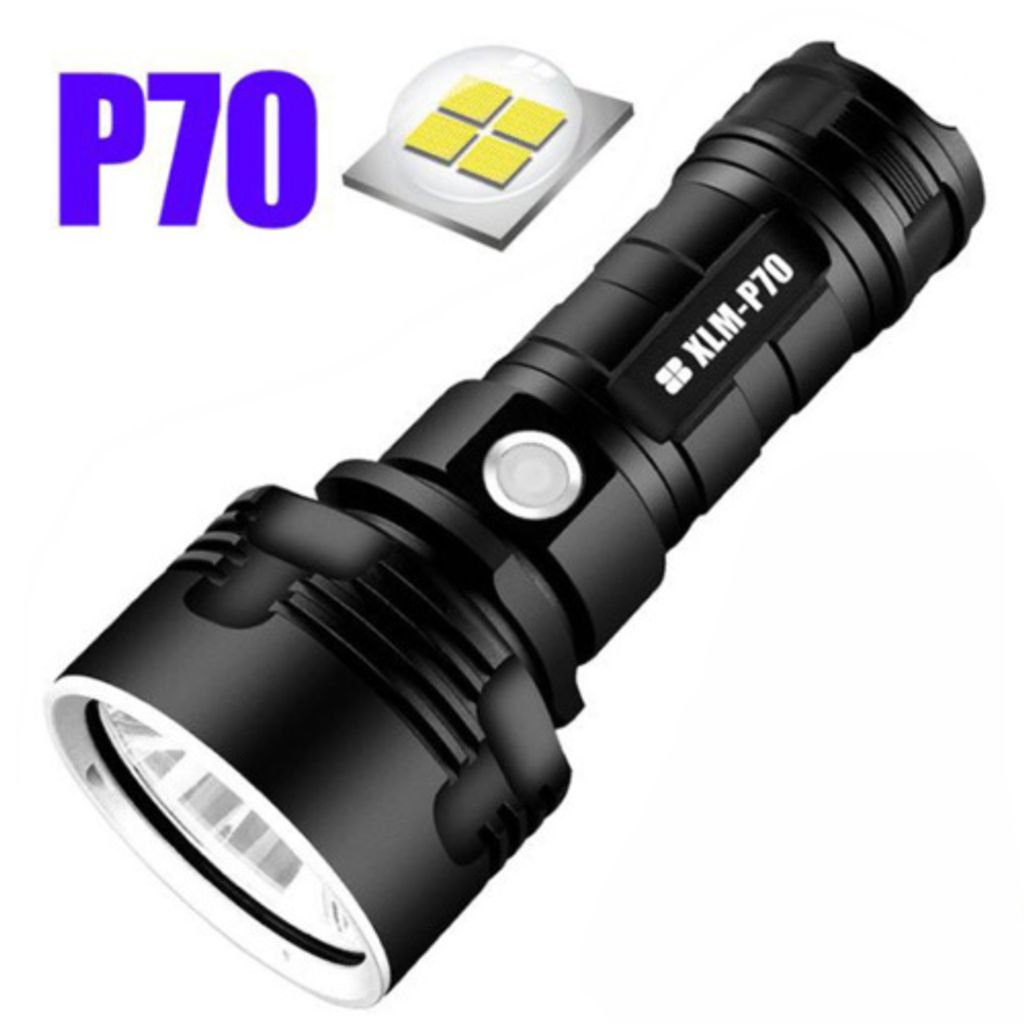 Super hell Taschenlampe LED Taktisches Fackel 26650 USB Wiederaufladbar Batterie 