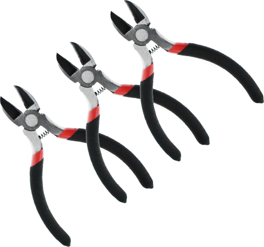 Afeld Elektro Starker Elektronik Seitenschneider 130mm klein (3 Stück)