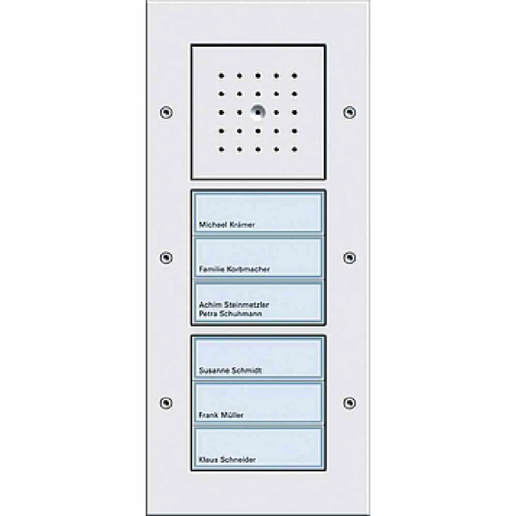 Kit interphonie Gira 126866 pour sécuriser l'accès de votre villa blanc