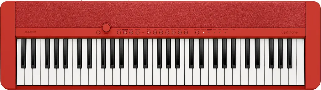 Clavier Casio CT-S1 Rouge Ultra-Compact 61 Touches au Toucher Dynamique