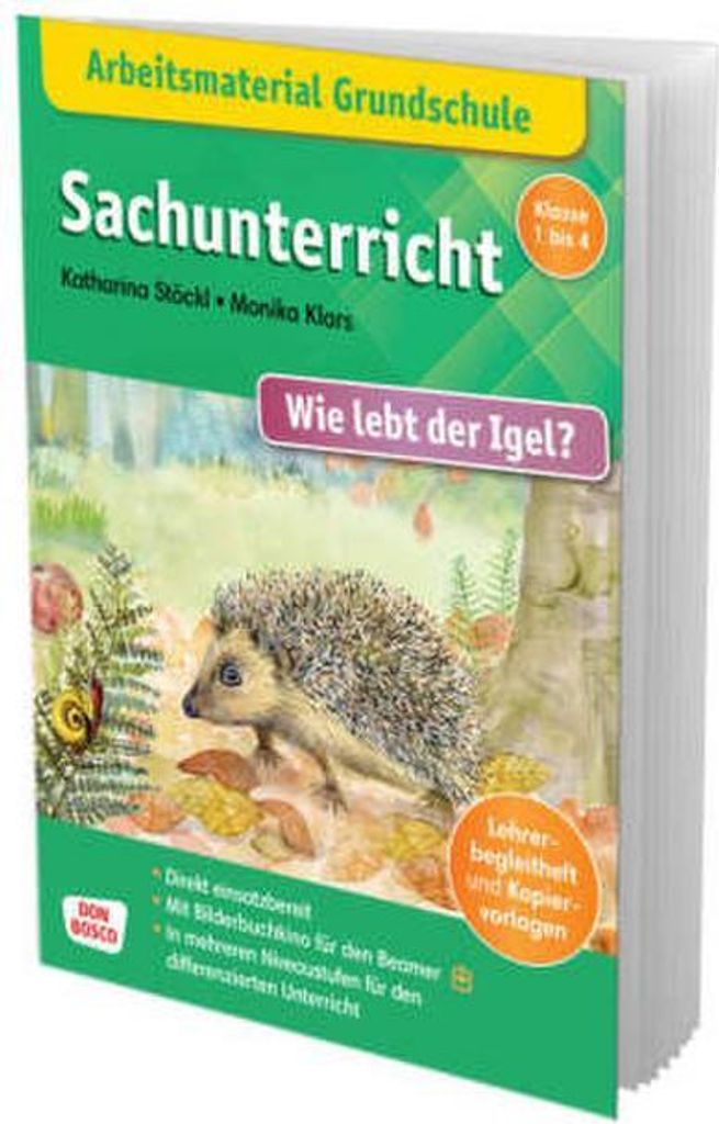 Arbeitsmaterial Grundschule. Sachunterricht: Wie lebt der Igel?, m. 1 Beilage