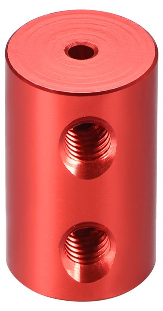 2mm bis 3mm Bohrung Starre Kupplungsschraube L20XD12 Aluminiumlegierung Wellenkupplungsverbinder Motorzubeh?r Rot
