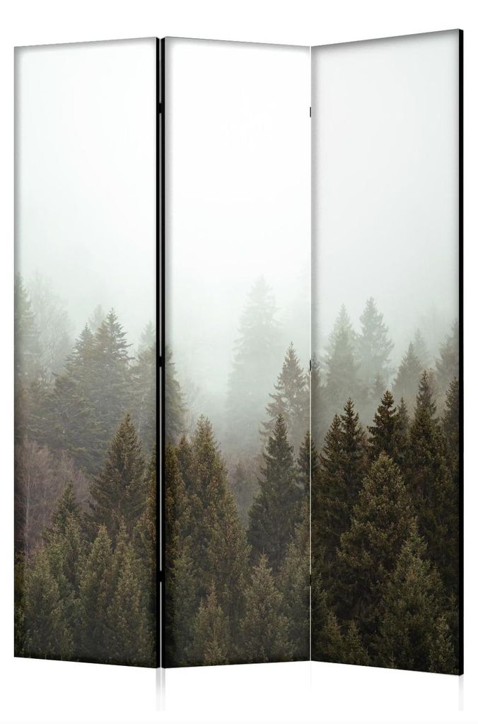 framed concept - Paravent Raumteiler Holz 135x172 cm, 3-teilig beidseitig, Sichtschutzwand