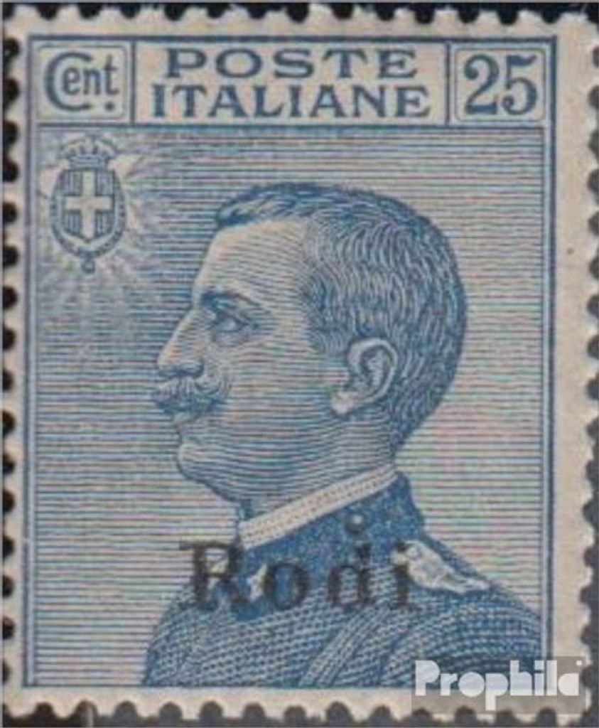 Briefmarken Ägäische Inseln 1912 Mi 7X postfrisch Aufdruckausgabe Rodi