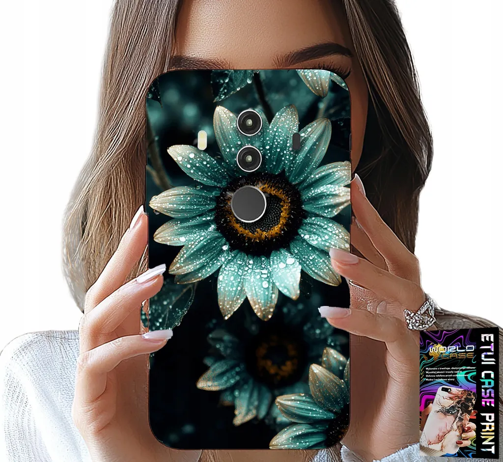 Cover Huawei Mate 10 Pro Blue Gerbera Flower | Accessorio Moda Chic