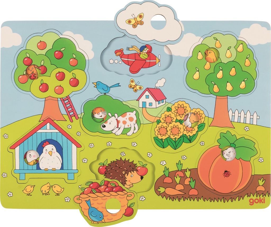 Puzzle z obrazkiem w tle W ogrodzie Zdjęcie produktu 