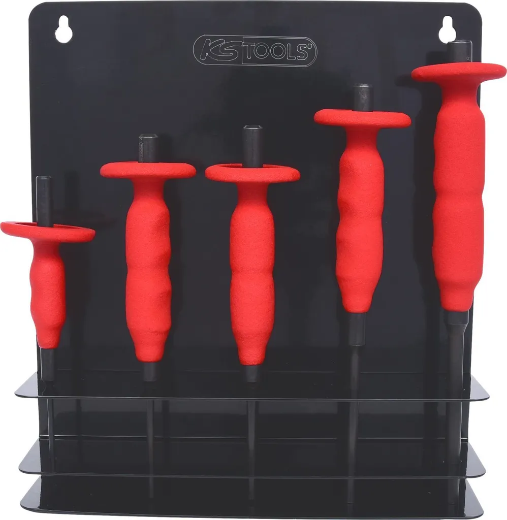 KS TOOLS 156.0000 Jeu de 5 chasse-goupilles 3-8mm avec poignée confort