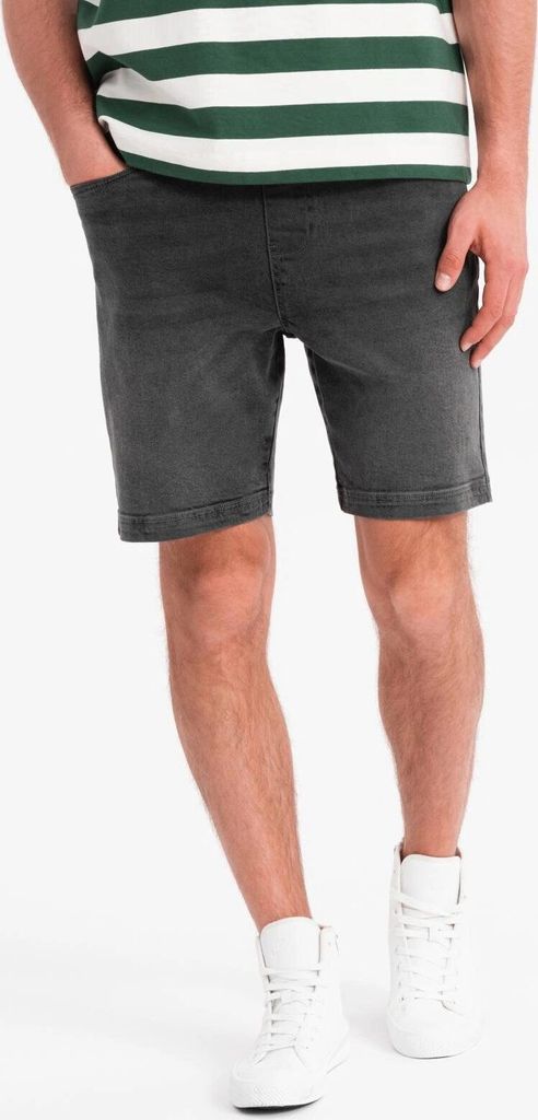 Ombre Clothing Denim-Shorts für Männer Korbin grau XXL