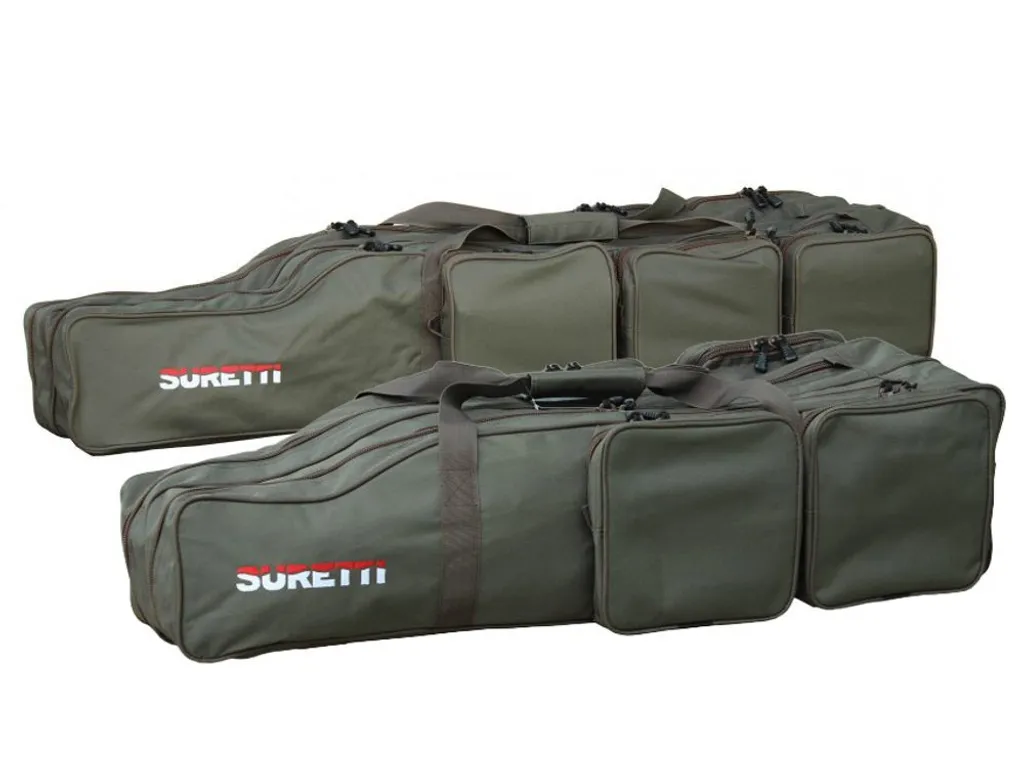 Housse de canne à pêche double compartiment Suretti 135 cm