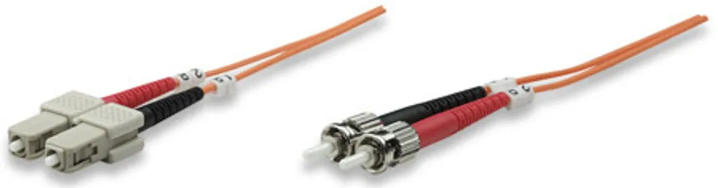 Jarretière optique ST/SC 1m OM2 Multimode pour réseau informatique