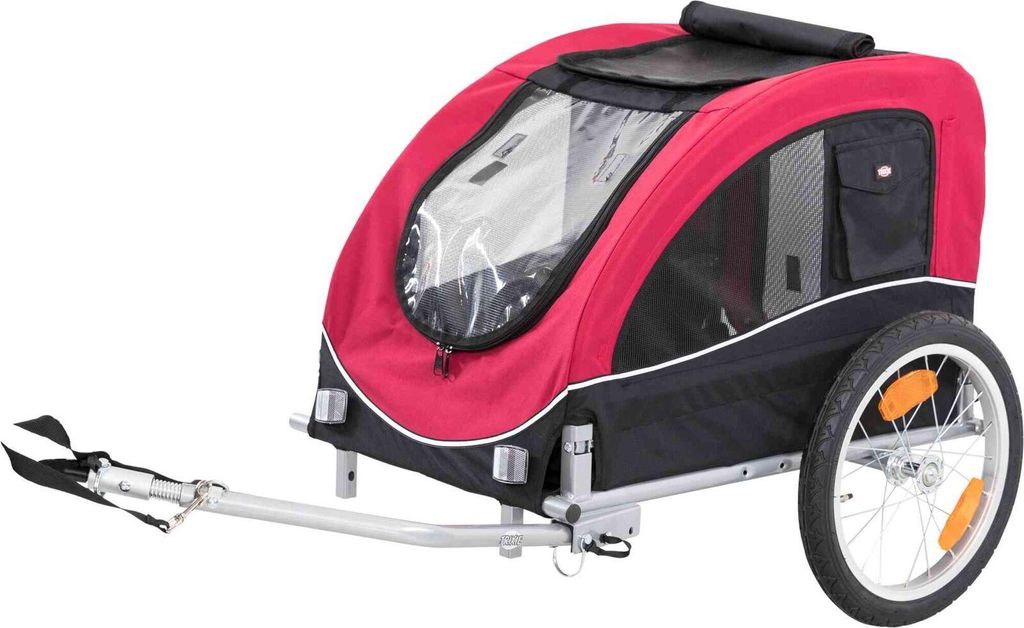 TRIXIE Fahrrad-Anhänger, M: 63 x 68 x 75 / 137 cm, schwarz Produktbild 