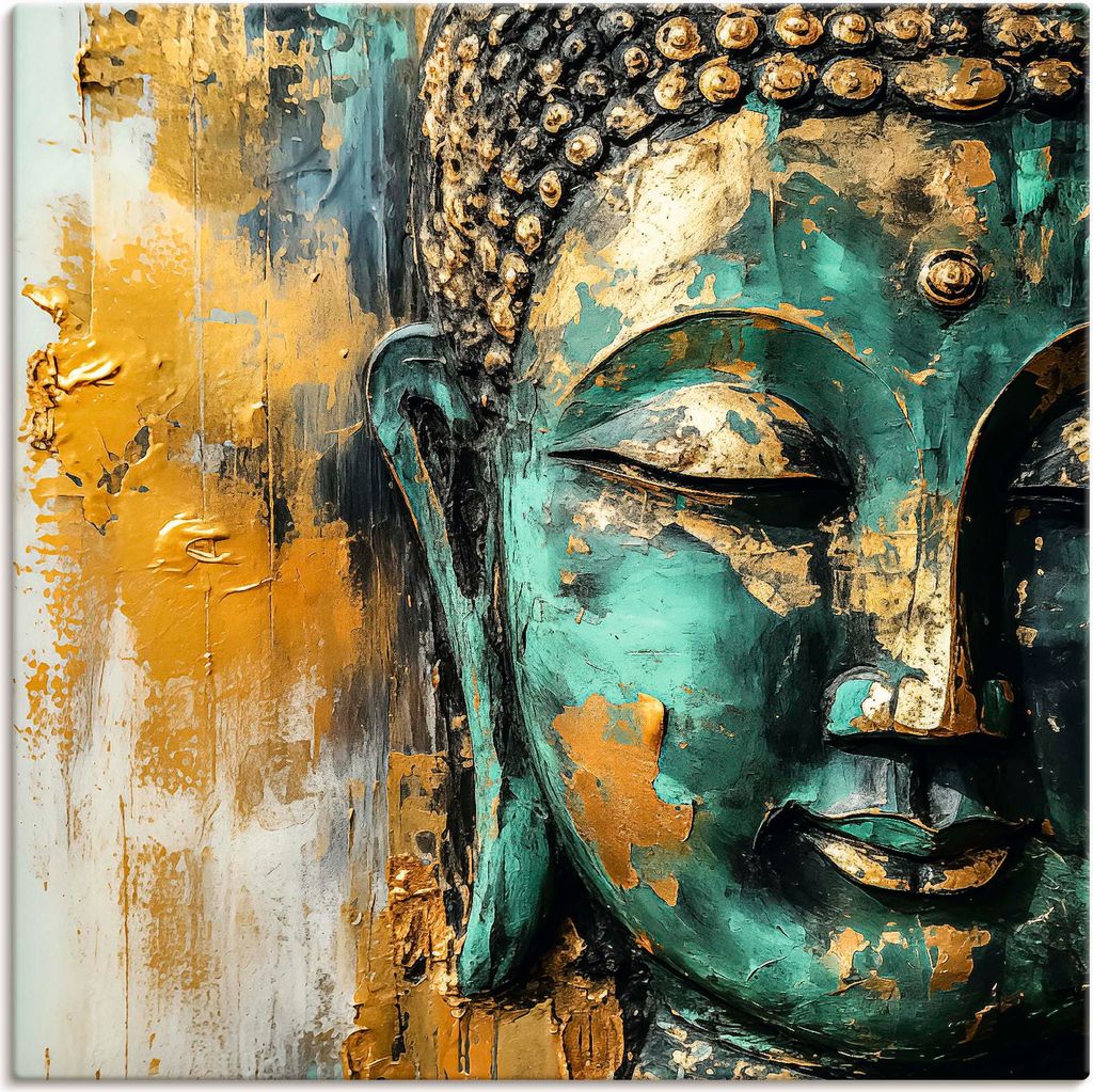 ARTland Leinwandbild Budda Größe: 50x50 cm