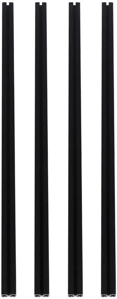 Profilé en aluminium noir 1000 mm pour châssis et montage de machine