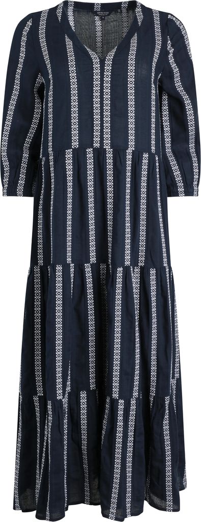 Weird Fish - "Emmy" Maxikleid für Damen WF419 (38 DE) (Marineblau)