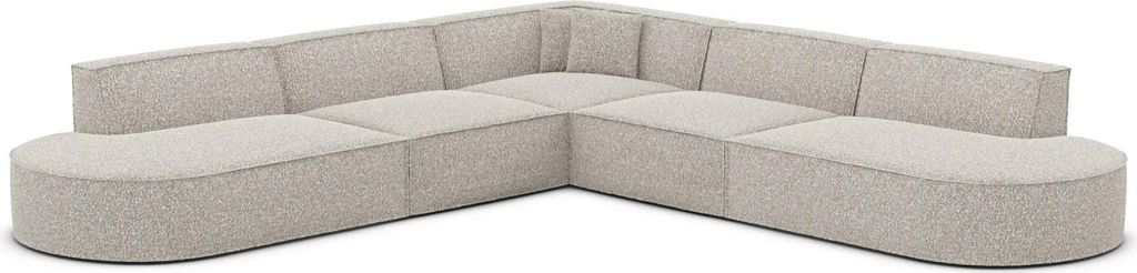 Bouclé Ecksofa Brevia Sand