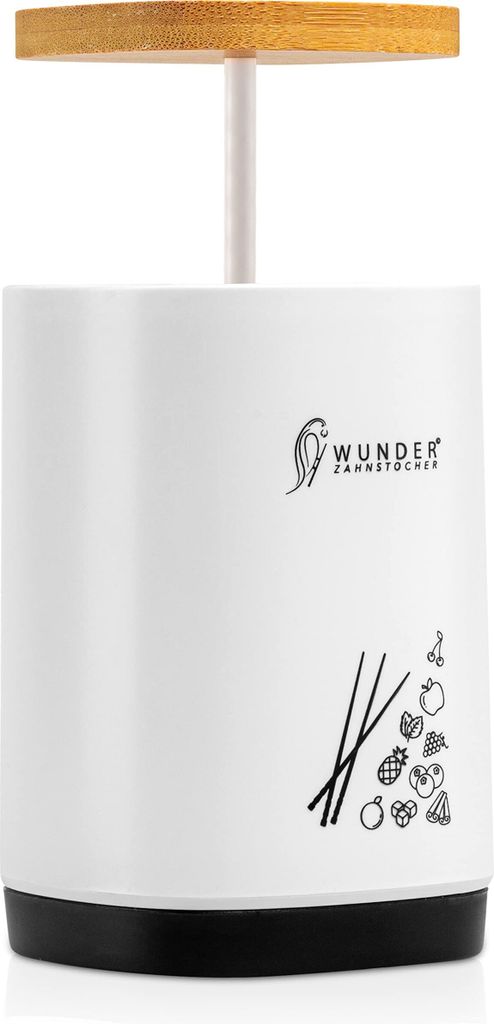 Zahnstocherspender von Wunder Zahnstocher - Spender mit easy-lift Funktion - Zahnstocherhalter
