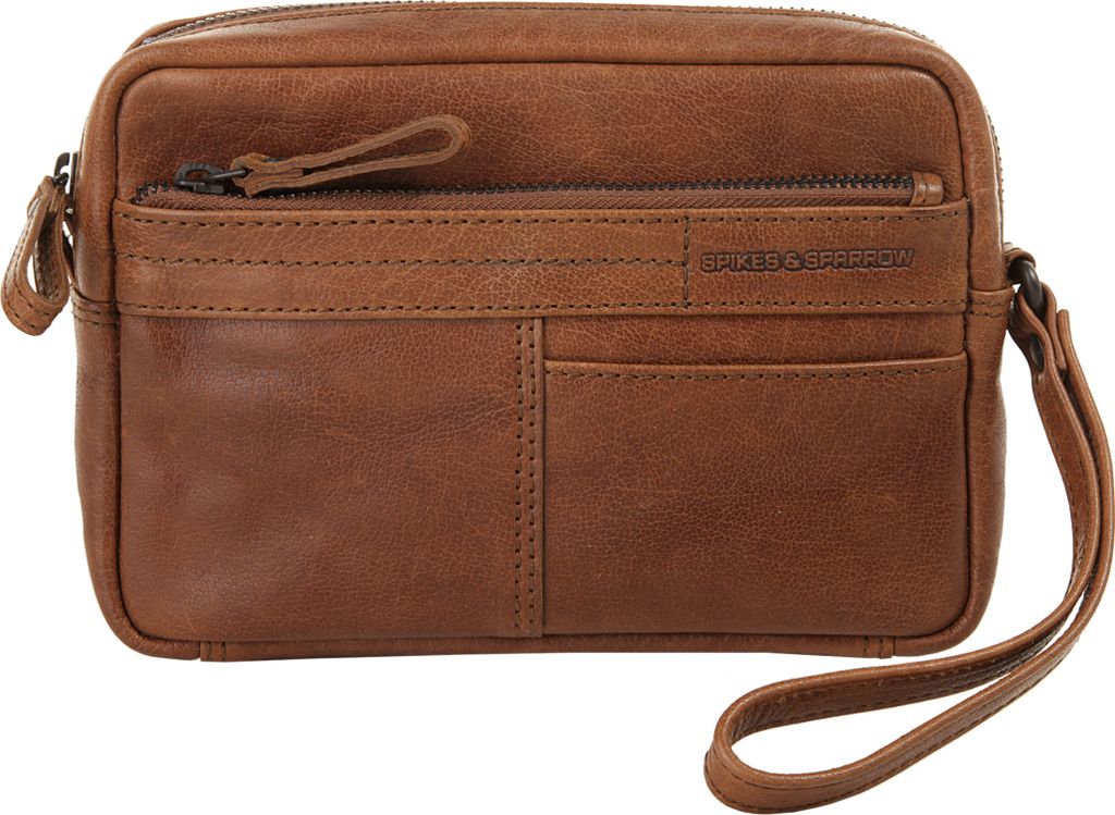 Spikes & Sparrow Handgelenktasche Herren 020958 cognac