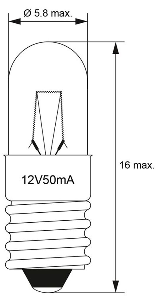 10er Set WireThinX Kleinstlampen Subminiatur 0,60 W, 12 V - Produktbild 3