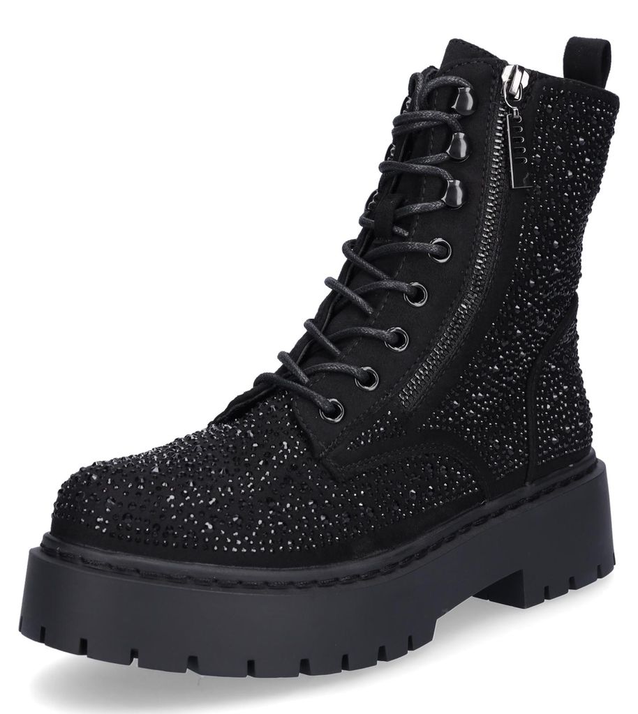 MIDS MARIELLA Damen Schnürboot Strass schwarz Produktbild 