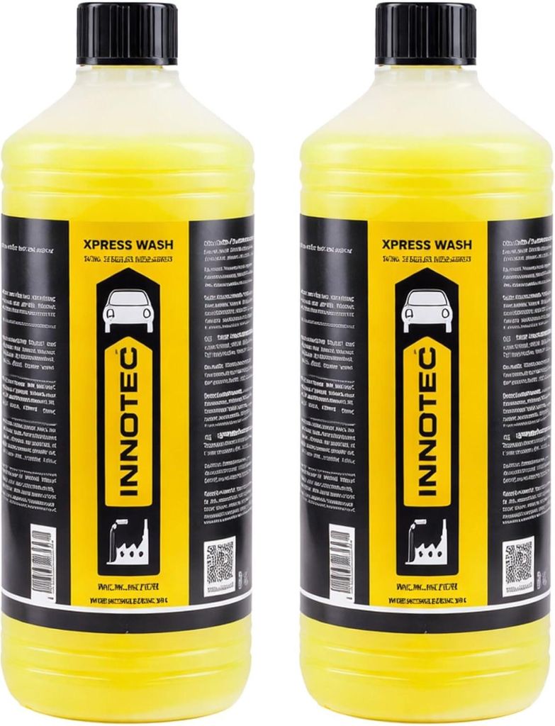 2 Stück INNOTEC Xpress Wash 1 Liter Flasche – Lack- & Oberflächenreiniger für Fahrzeugwäsche & Pflege – entfernt Straßenschmutz, Öl und Fett