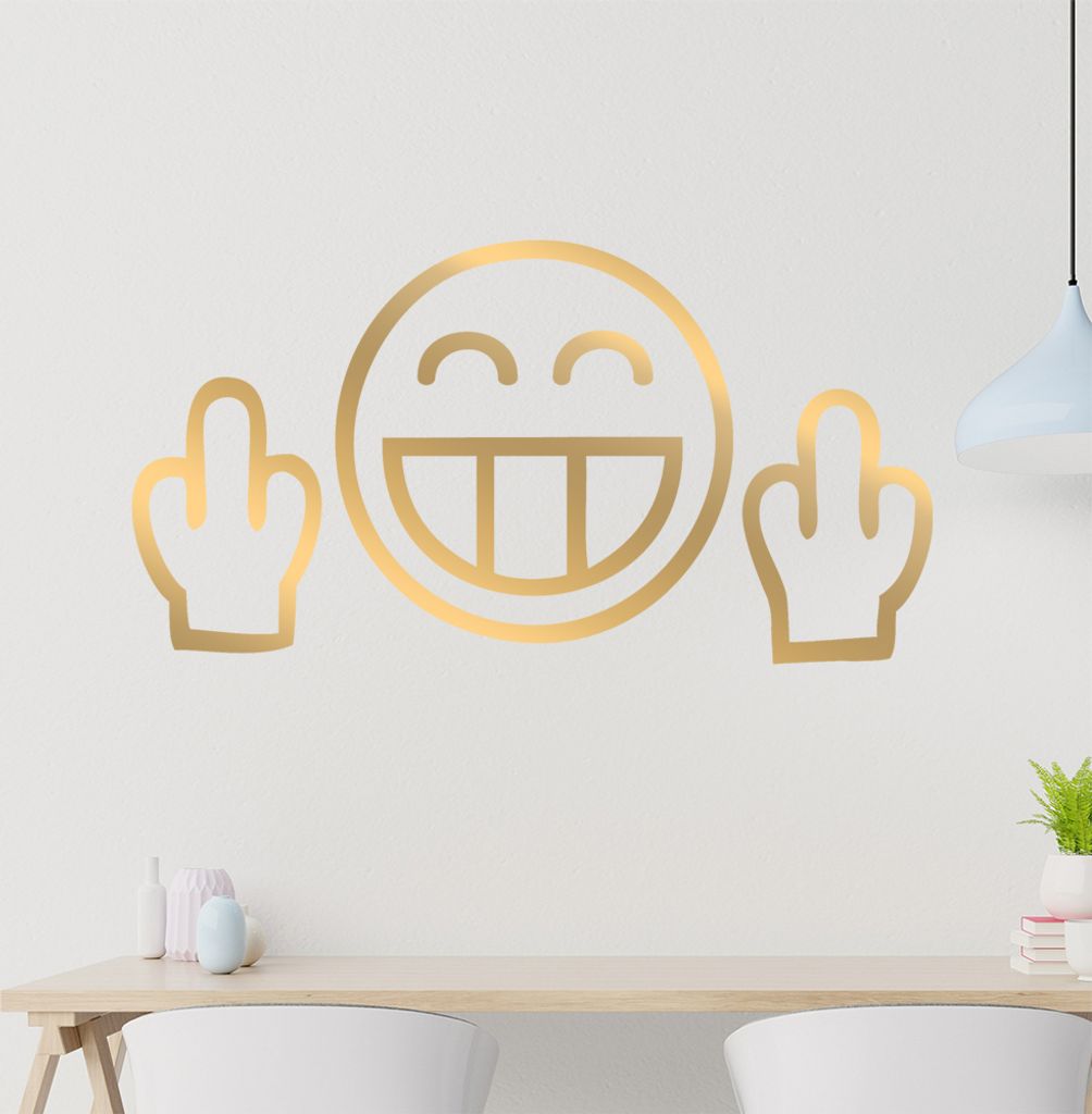 Fuck You Wandtattoo in 6 Größen - Wandaufkleber Wall Sticker - Dekoration, Küche, Wohnzimmer, Schlafzimmer, Badezimmer