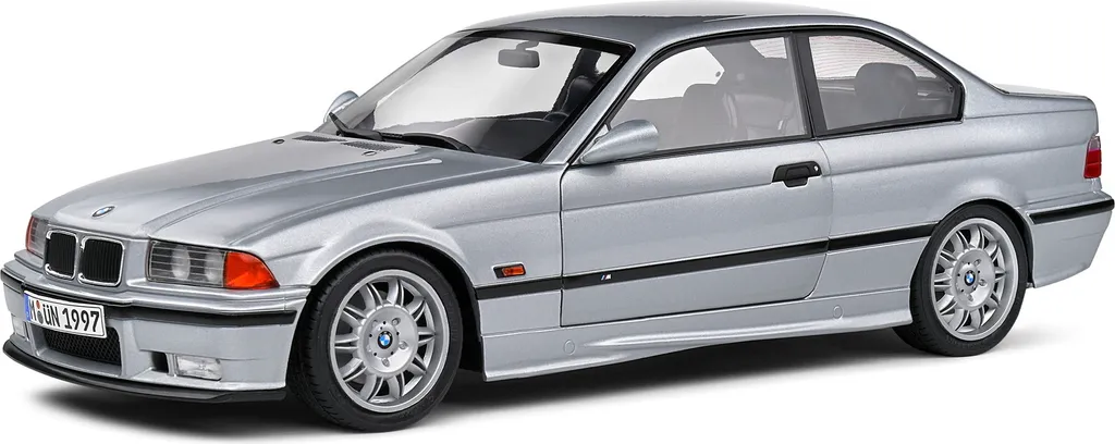 Réplique Fidèle BMW E36 M3 1990 Argent Solido 1/18 pour Collectionneur