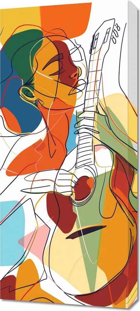 Quadro Moderno Musa Interiore 40x90 cm - Tela per Soggiorno e Camera