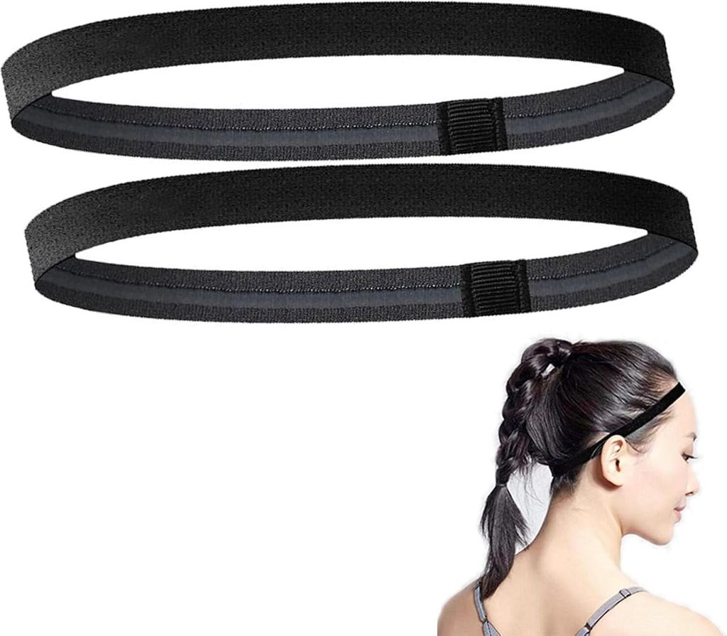2 Stück Haarband Jungs Sport, Haarband Herren,Haarband Sport Kinder,Haarband Kinder Jungs Fussball Haarband Jungs,Elastisches Haarband rutschfeste...