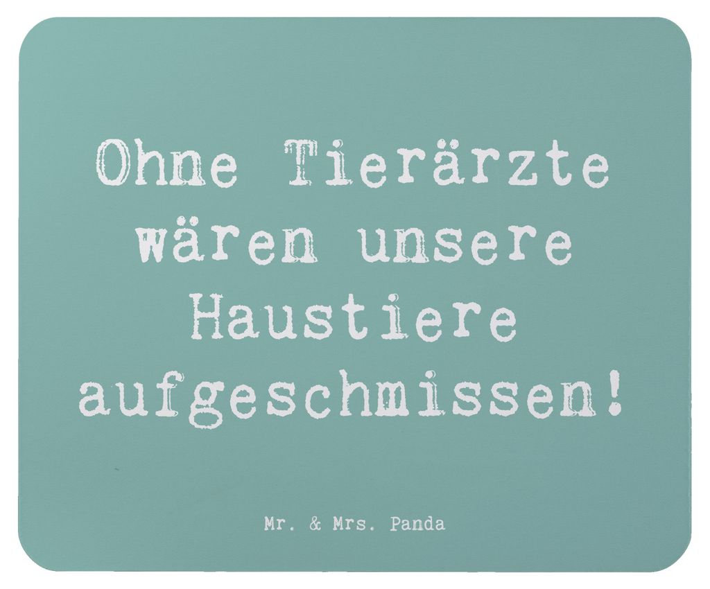 Mr. & Mrs. Panda Mouse Pad Spruch Tierarzt Helden - Meeresbrise - Geschenk, Einfühlungsvermögen, Mousepad, Heilung, Routineuntersuchung, laptop, ...