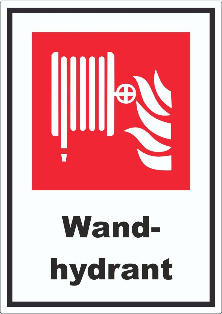 Wandhydrant Aufkleber A6 (105x148mm)