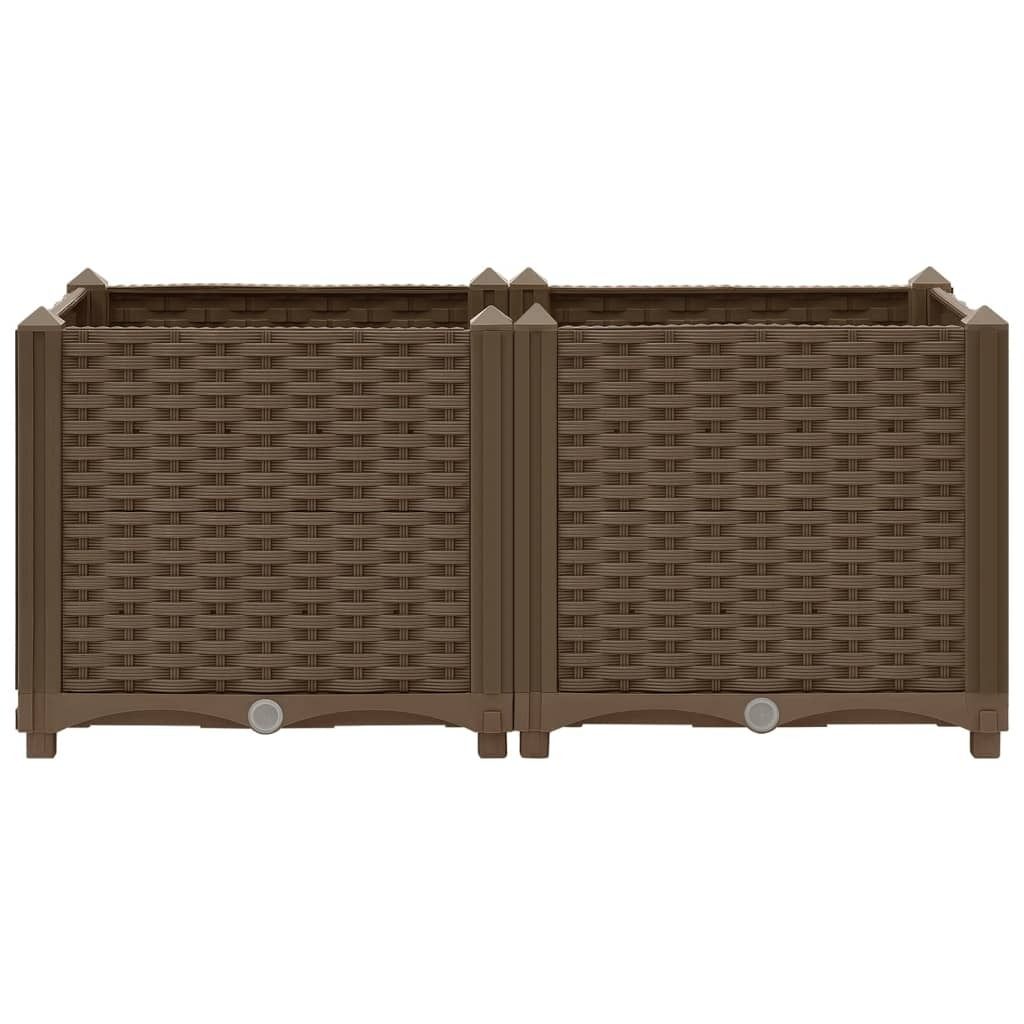 vidaXL Verhoogde plantenbak, 80x40x38 cm, polypropyleen Productafbeelding 