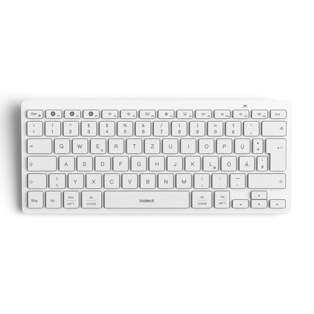 Inateck Bluetooth-Tastatur,Ultraslim QWERTZ,Vergrößerte Tastenkappen,für iPad Pro/Air/Mini/10.9/10.2/9.7/Windows/Android/IOS, KB01003