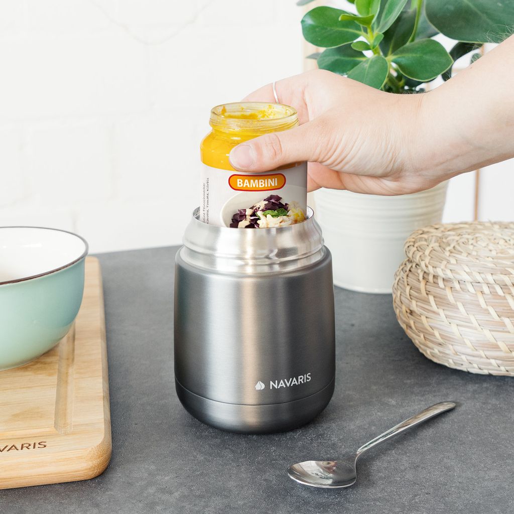 Navaris 450ml Thermobehälter für Essen - Edelstahl Produktbild 8