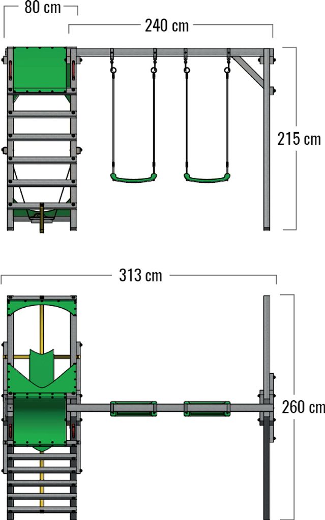 FATMOOSE Detský hojdačkový rám JollyJade Swing, hojdačkový Obrázok produktu 5