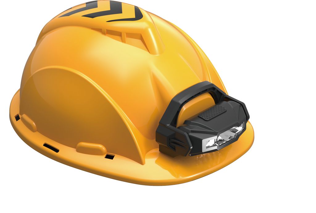 Bauhelm mit Lampe 24 x 19 x 13 cm