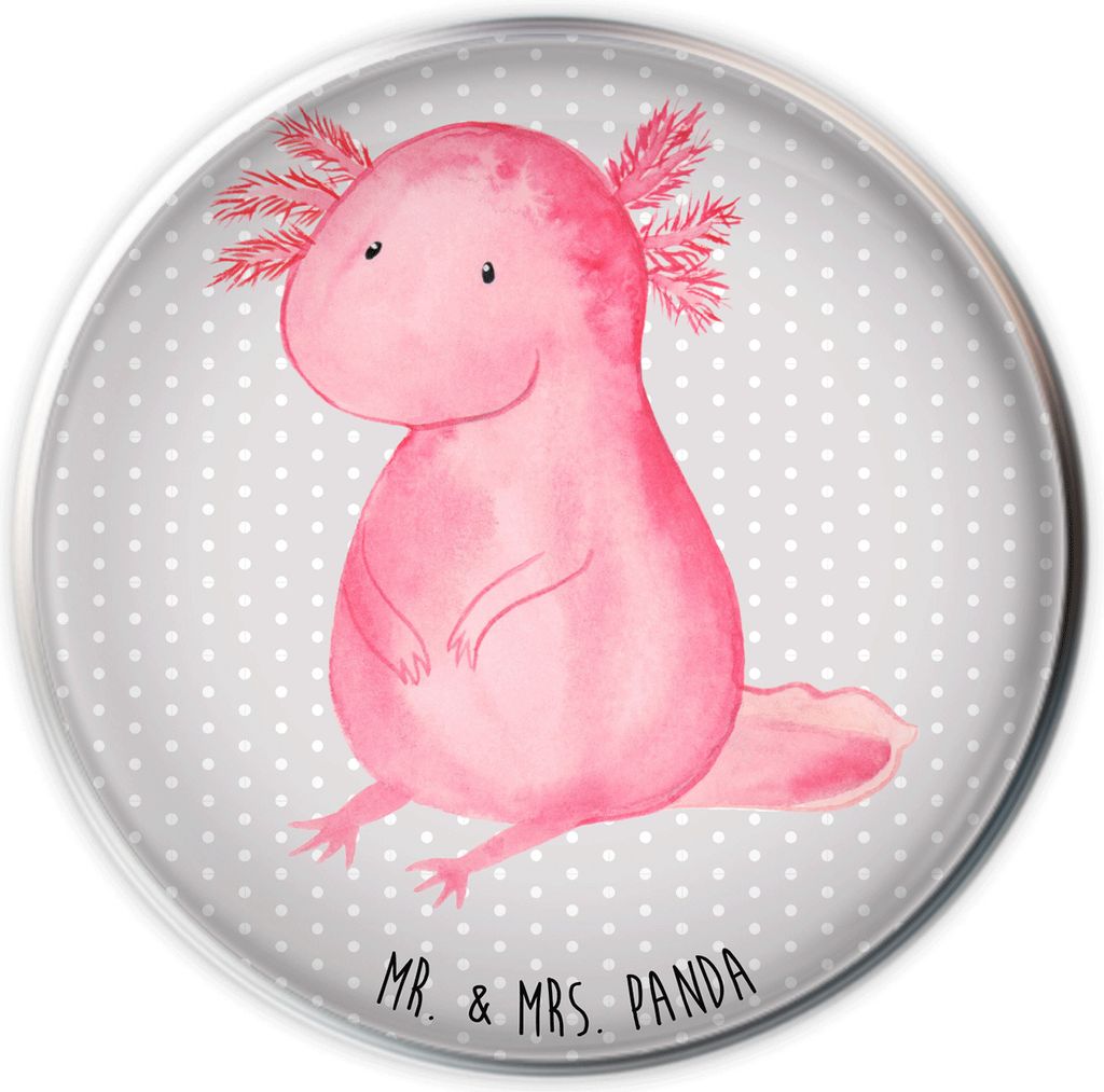 Mr. & Mrs. Panda Waschbecken Stöpsel Axolotl Niedlich - Grau Pastell - Geschenk, Ablaufgarnitur, Freundin, Molch, stopfen, Weisheit, waschbeckenst...