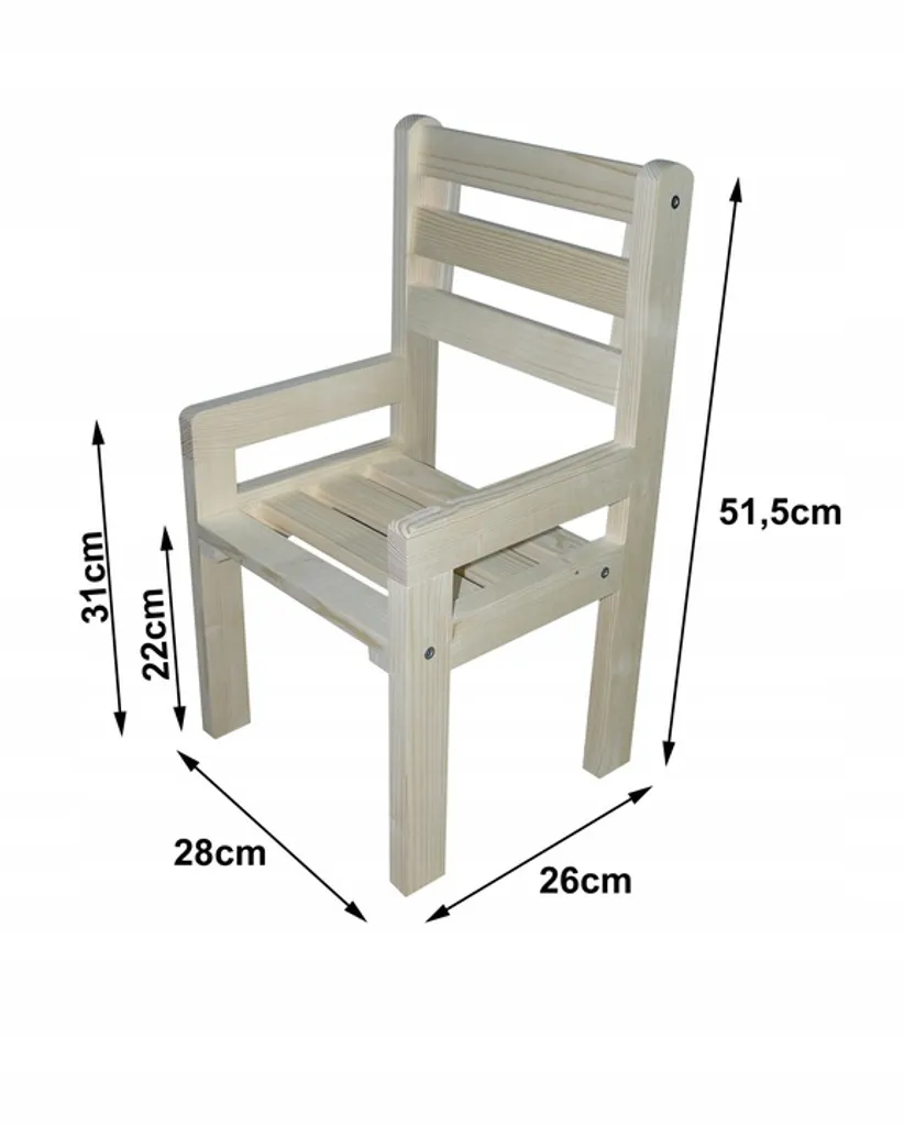 Chaise Enfant Stable en Bois avec Dossier pour Posture Droite et Jeu