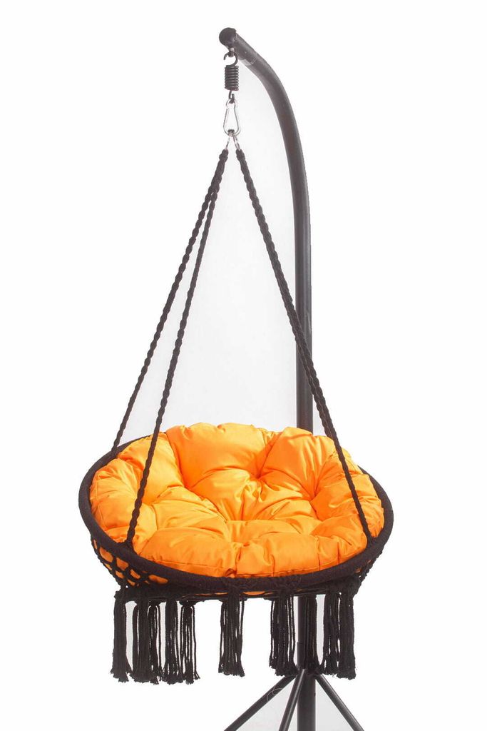 Gartenkissen für hängesessel Hängekorb kissen Runde 90x90 cm | kissen kissen polyrattan hängesessel outdoor Hängesessel kissen Orange