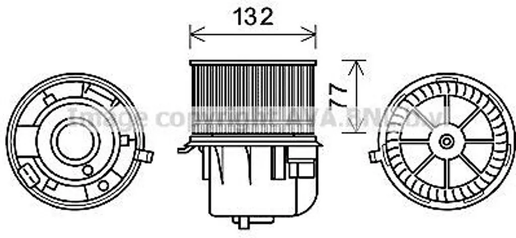 Moteur ventilateur PRASCO FD8572 haute fiabilité pour Transit Tourneo