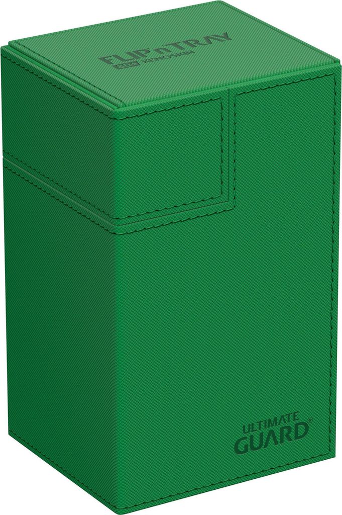 Ultimate Guard Flip`n`Tray 80+ XenoSkin Monocolor Grün