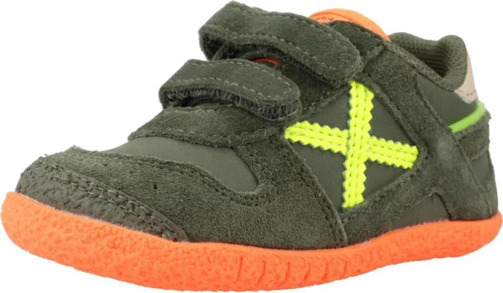 Basket Munich Goal 1594 enfant verte : fini les chaussures usées trop vite