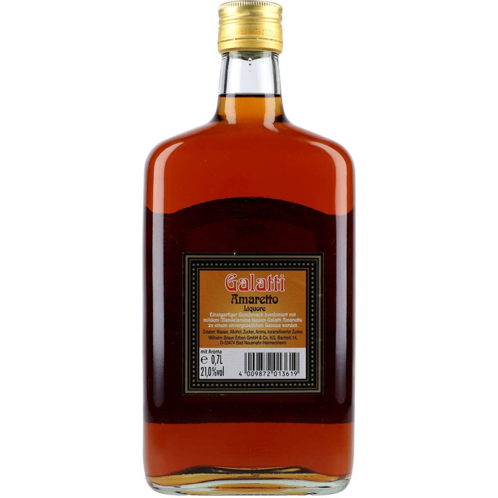 Galatti Amaretto 21% 0,7 ltr. Produktbild 