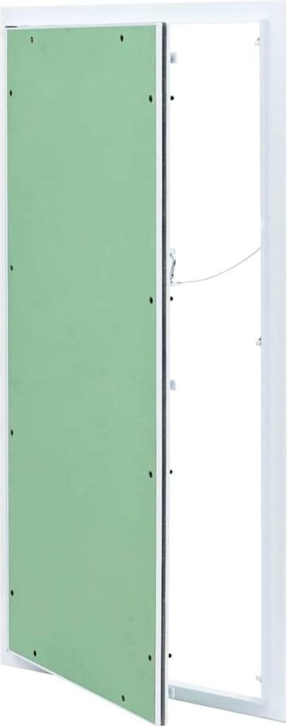 Zugangstür Weiß 45 x 85 cm Aluminium und Gipskarton Produktbild 