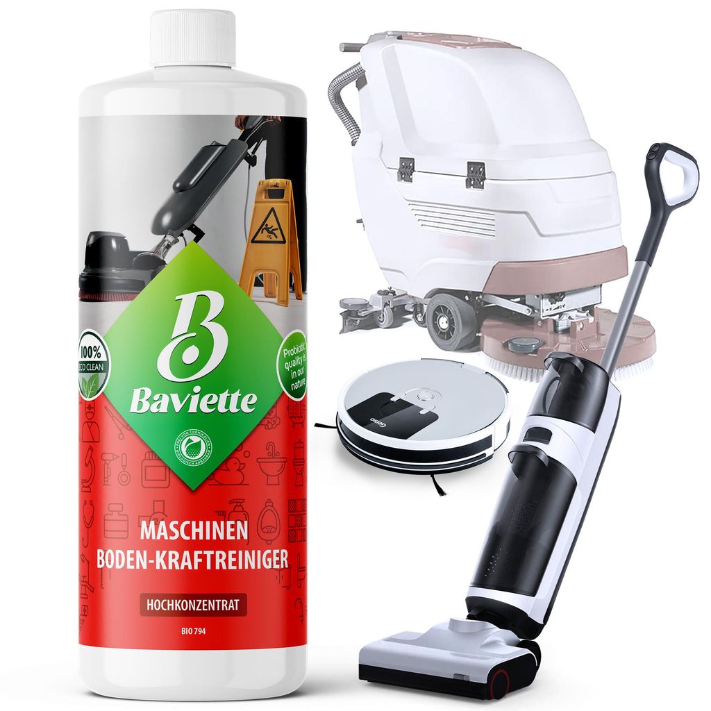 Baviette Pro-Clean 500ml Bodenpflege – Biologisch & probiotisch für Reinigungsgeräte wie Saugwischer, Kehrmaschinen & Roboter – kraftvoll & s...