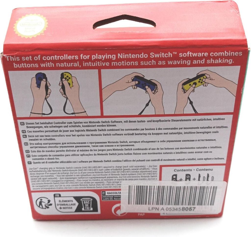 Nintendo Joy-Con czarny, niebieski, żółty analogowy/cyfrowy Zdjęcie produktu 9