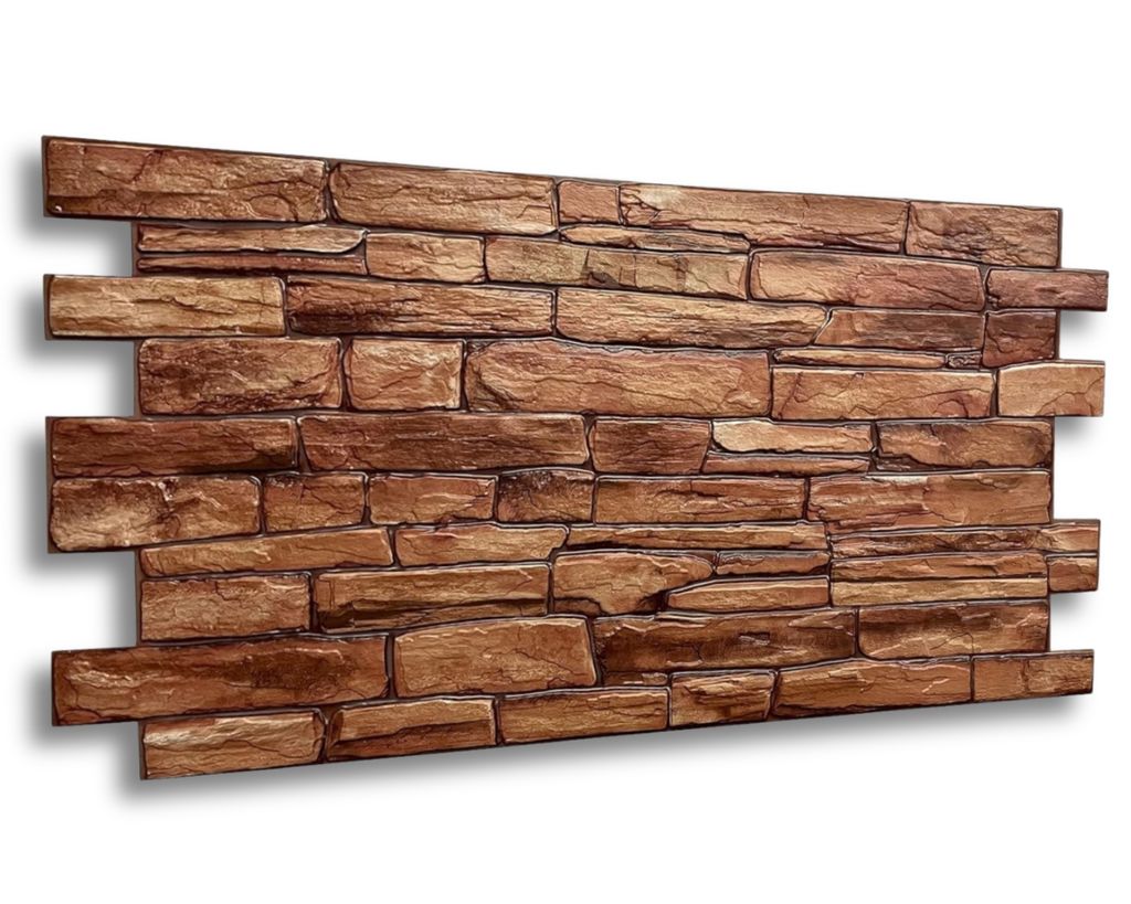 3D PVC Wandpaneele Wandverkleidung PVC-Verkleidung Stein Holz Mosaik Fliesen Imitation (ca. 0,5qm)