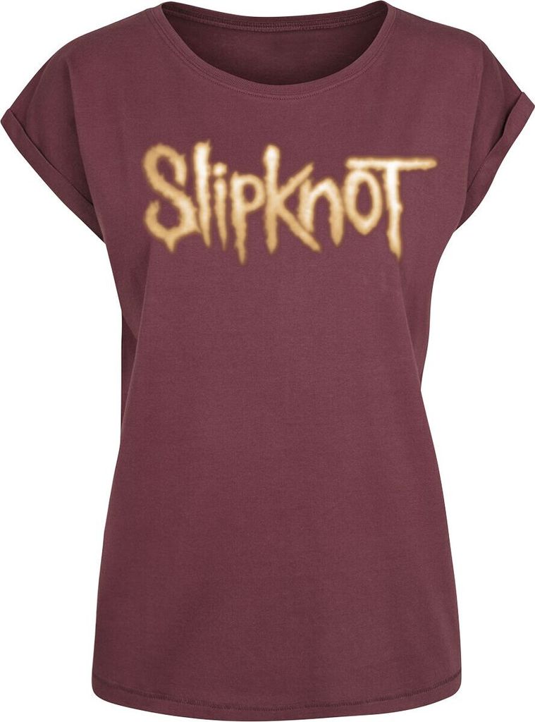 Slipknot T-Shirt Damen Blurry Numbers bordeaux XS