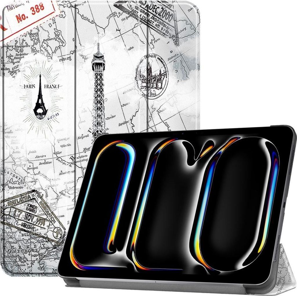 iPad Pro 11 (2024/2025) Hülle - Coverup Tri-Fold Ständer Klapphülle mit Schlaf/Wach-Funktion - Eiffelturm